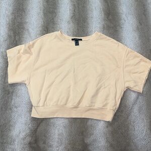 Cream Short Sleeve Top